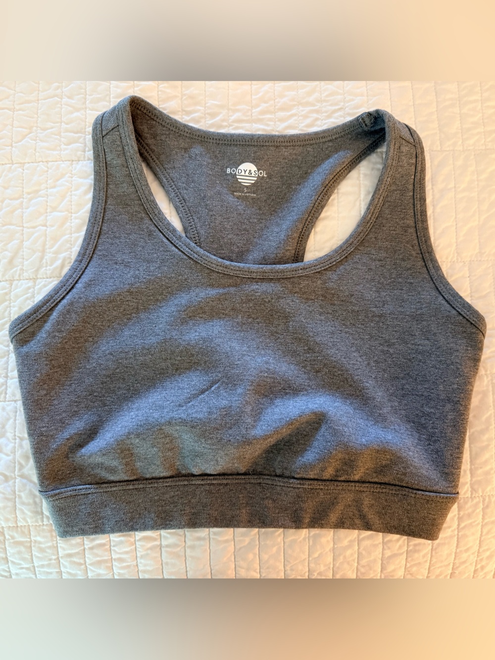 Grey Racerback Sports Bra